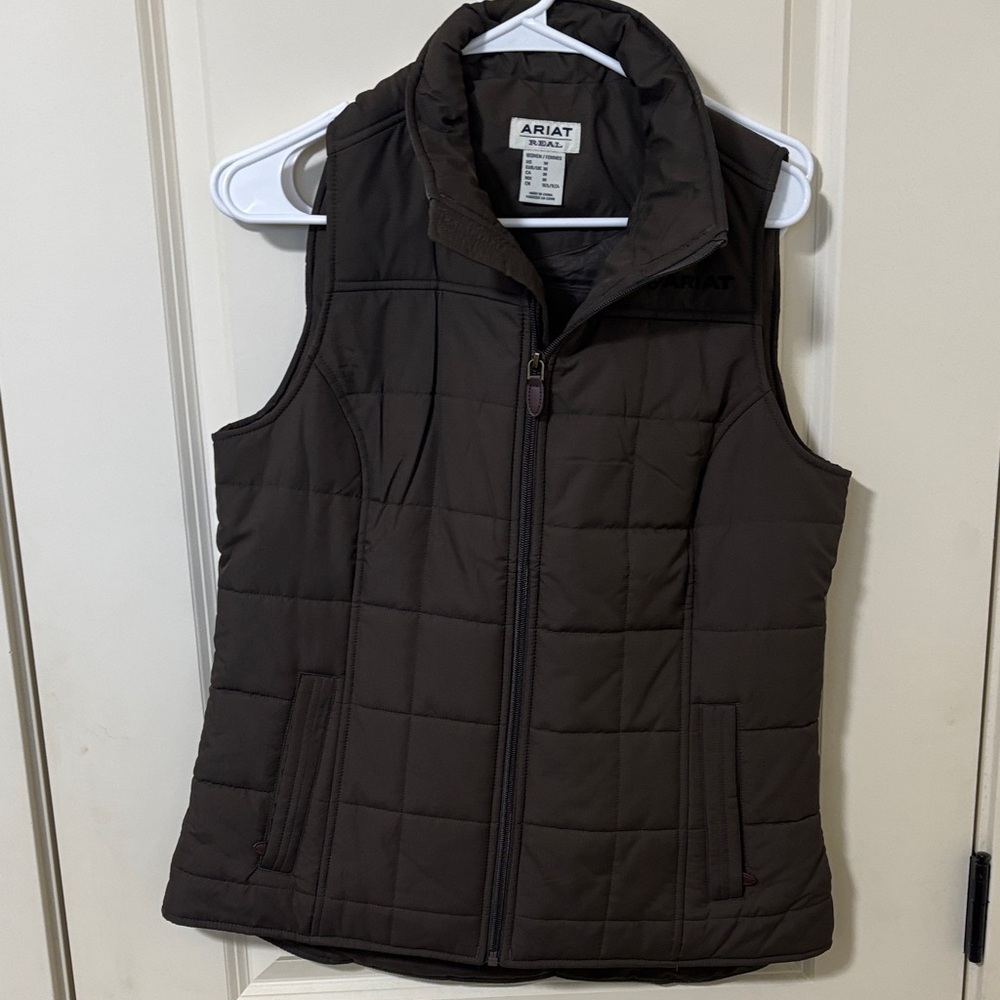 Ariat Women's Dark Brown Quilted Vest